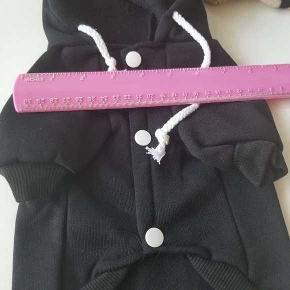 Pet sweater AdiDog Stylish Dog Hoodie Black spirt new - Picture 7 of 11